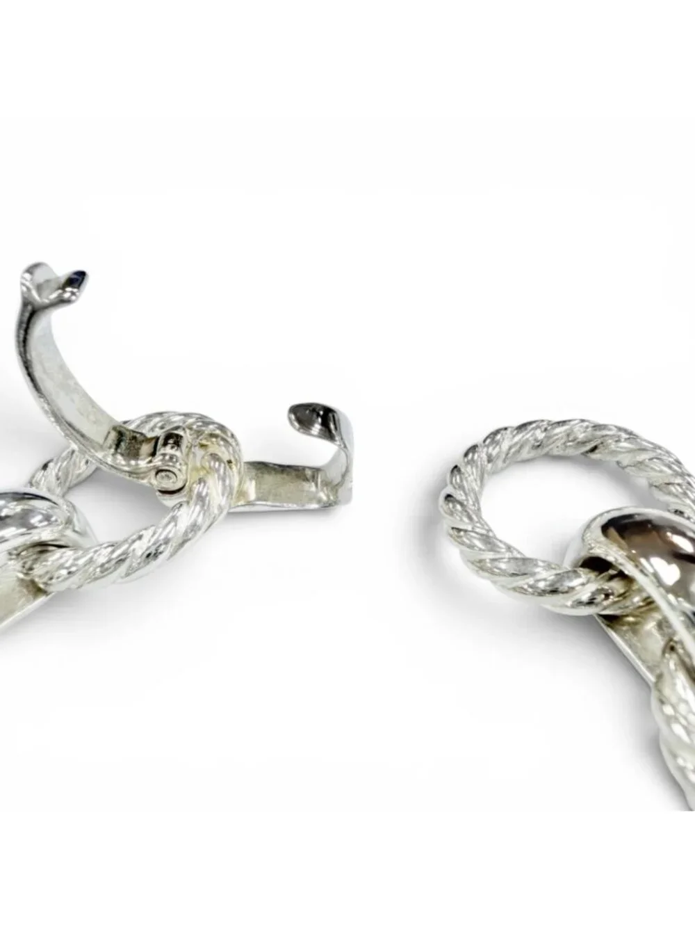 Tiffany & Co Vintage Twist Circle 925 19 Bracelet Silver